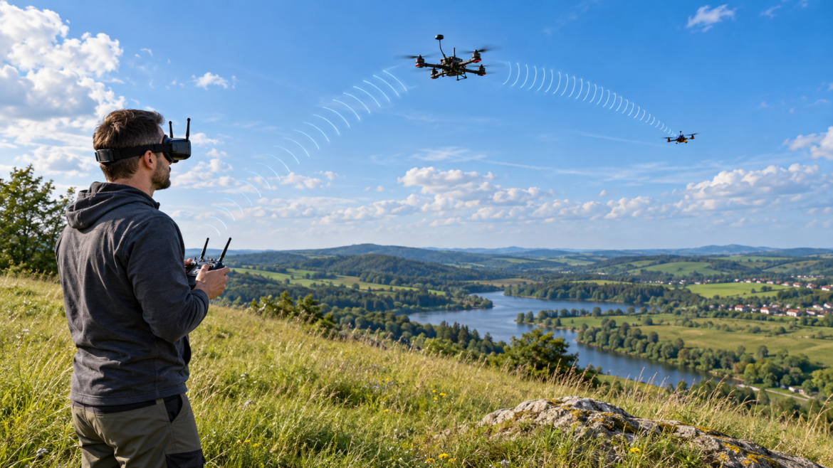 Дрон-ретранслятор для розширення дальності FPV-зв'язку